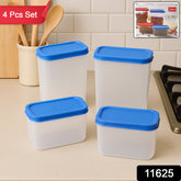 Apex Glory Plastic Storage Container Box Set (4 Pc)